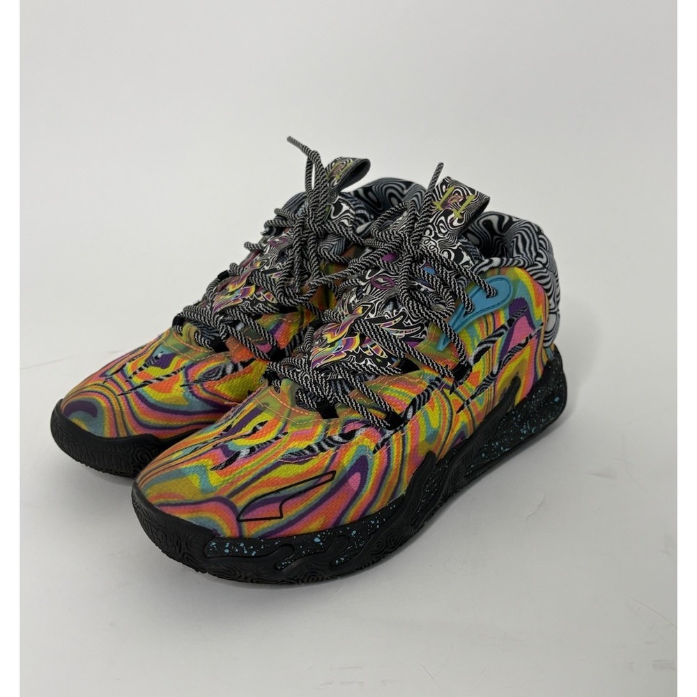 PUMA Melo X Dexters Lab Mb.03 Basketball Youth Boys 5 Athletic Shoes Multicolor - Picture 2 of 16